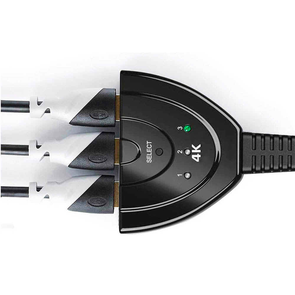 Splitter Divisor 1 Hdmi Macho Para 3 Hdmi Femea - KP-AD133