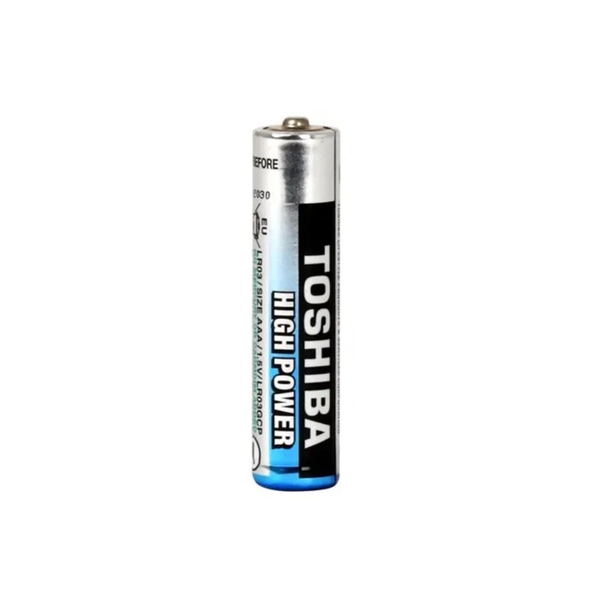 Pilha Alcalina Palito AAA 1.5V Toshiba High Power LR03GCP (Cartela C/2 Pilhas) - 72453