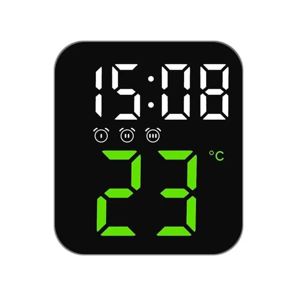 Relogio De Mesa Led Digital C/ Alarme e Luz Noturna Usb - 1826
