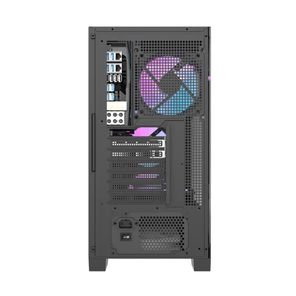 Gabinete Gamer Darkflash Mid Tower Atx DRX70 Mesh  Preto Com Lateral  em Vidro Temperado ARGB - DRX70 Mesh Black