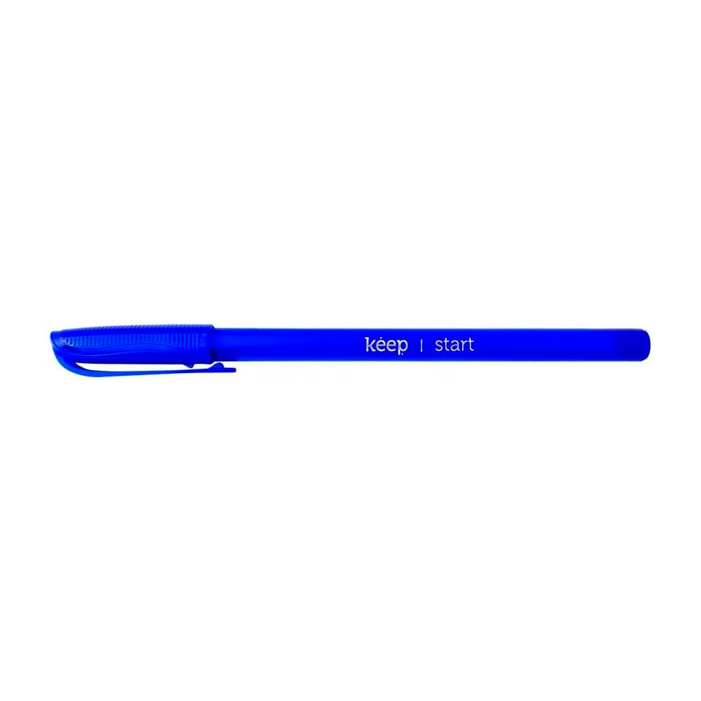 Caneta Esferográfica Ponta Fina 0,7mm c/ 50 Unidades Azul Keep - EI094