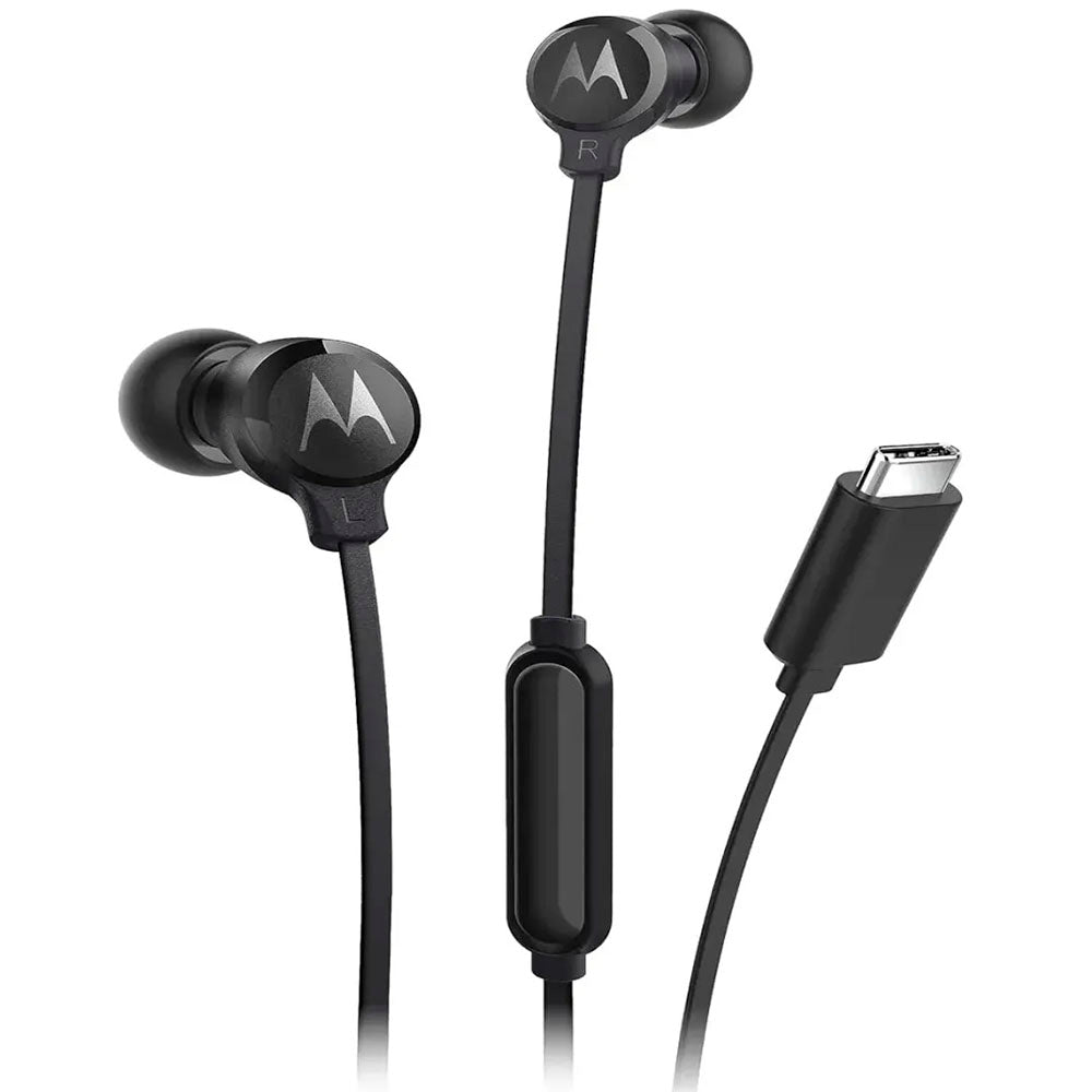 Fone De Ouvido Intra-Auricular Com Fio Tipo C Motorola Earbuds EC-S Preto