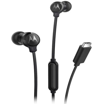Fone De Ouvido Intra-Auricular Com Fio Tipo C Motorola Earbuds EC-S Preto
