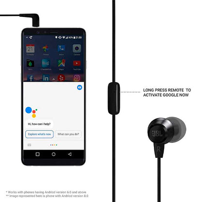 Fone de Ouvido P2 JBL Intra Auricular C50Hi Preto - 278072