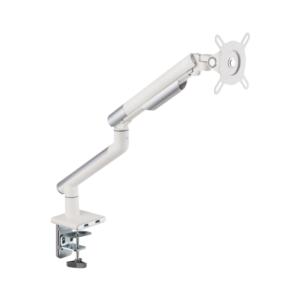 Suporte de Mesa Articulado p/ Monitor  17" a 32" C/ Mola Mecânica e C/ Entrada Usb 3.0 PCYes Branco - SM-049b