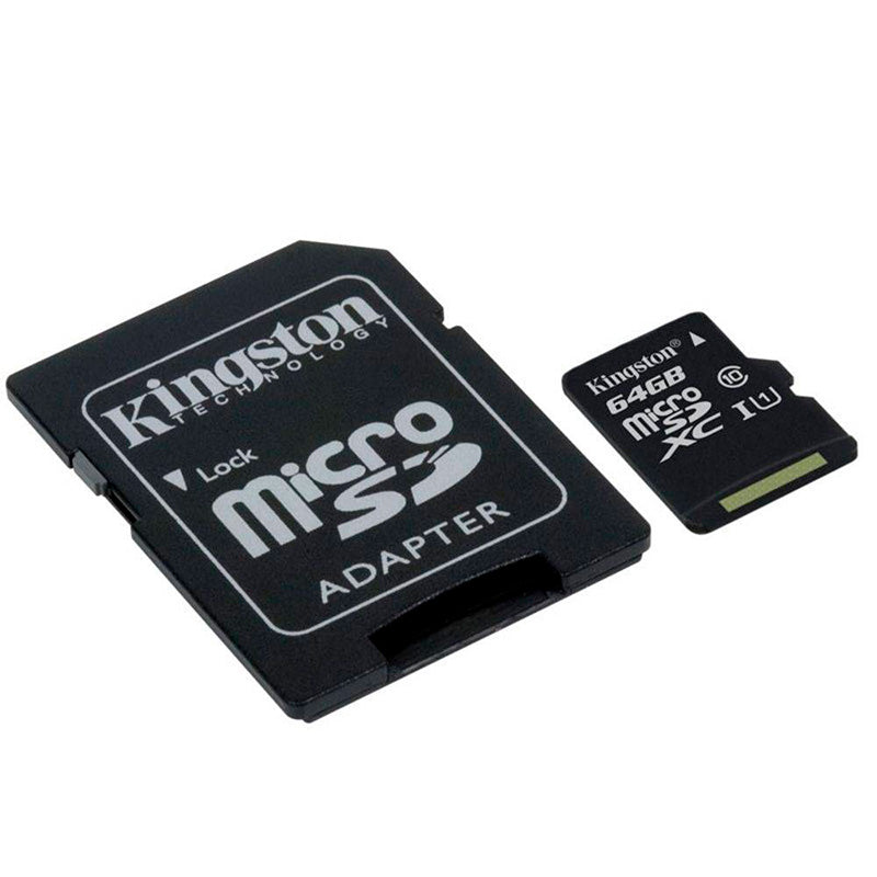 Cartão De Memória 64gb Micro Sd Card Kingston Cl 10 - SDCS2/64GB