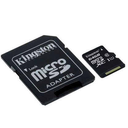 Cartão De Memória 64gb Micro Sd Card Kingston Cl 10 - SDCS2/64GB