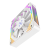Kit 3x Cooler Fan  Fortrek Frosty Branco ARGB  120mm  + Controladora  - 84967