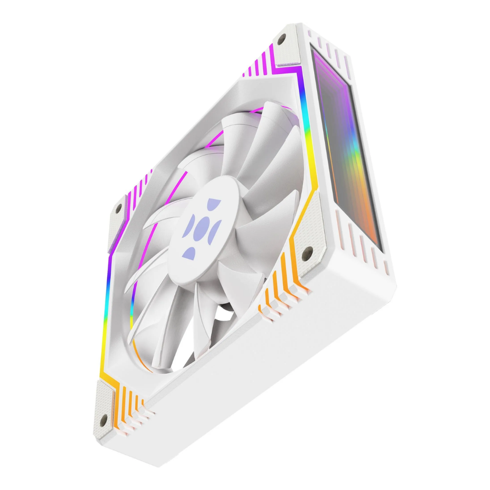 Kit 3x Cooler Fan  Fortrek Frosty Branco ARGB  120mm  + Controladora  - 84967