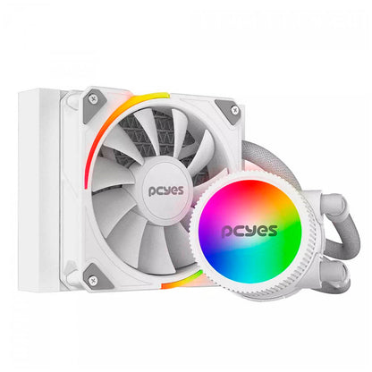Water Cooler PCYes Sangue Frio 3 Single Fan 120mm ARGB TDP 200W (Intel/AMD) Branco - ARGBSF3120WGBR Truedata