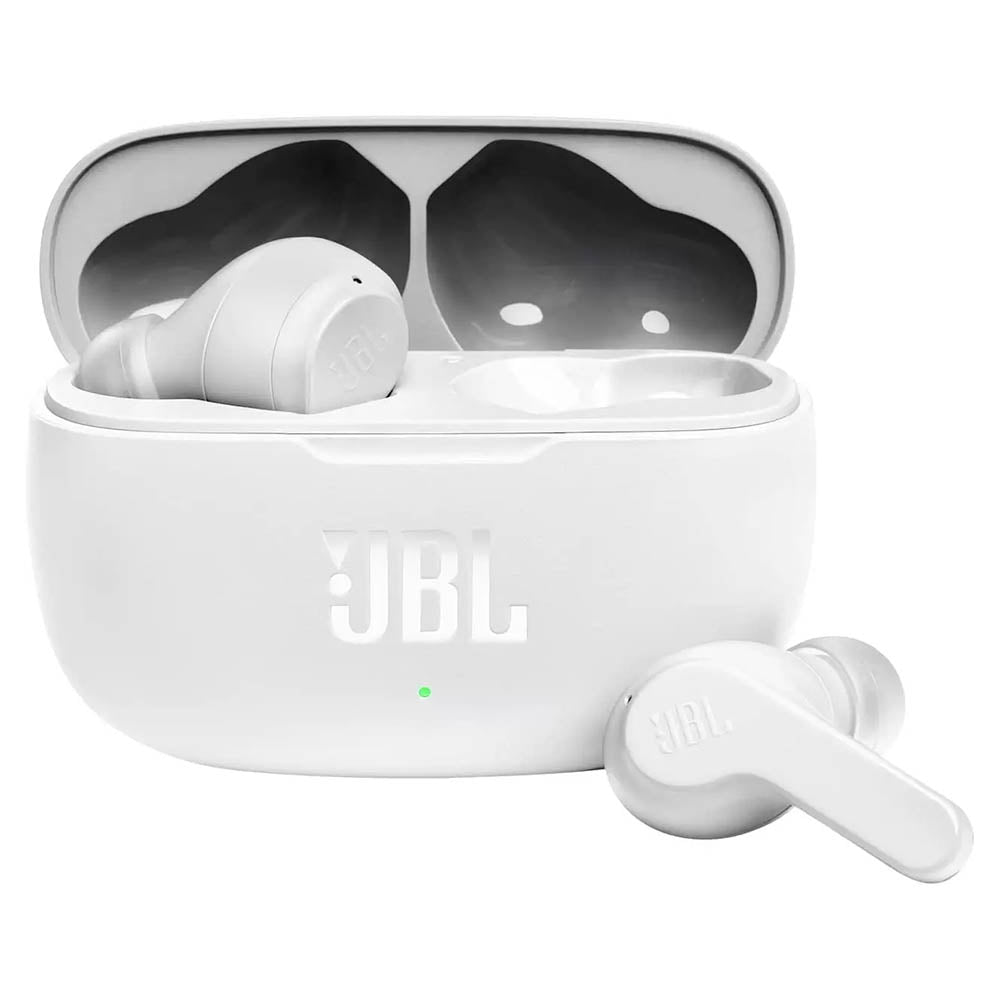 Fone De Ouvido Bluetooth JBL Intra Auricular Wave 200 TWS IPX2 Branco