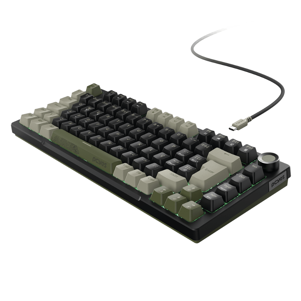 Teclado Gamer Mecanico PCYes Arkeum 75% Switch Blue Cammo Edition - AKCM75BBR