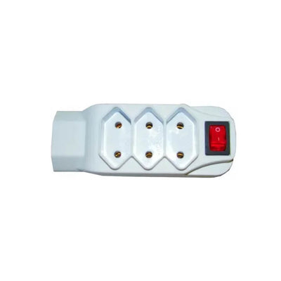 Adaptador Elétrico C/ 4 Tomadas Knup Branco - SL6012