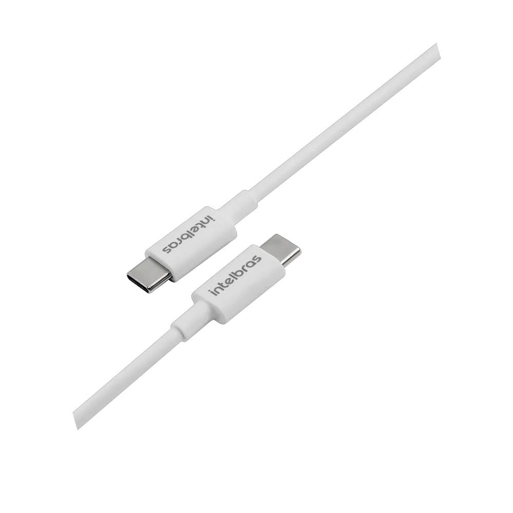 Cabo Usb Tipo C Macho / Macho 1,2mt Intelbras em Pvc Branco 12PB - 4830065