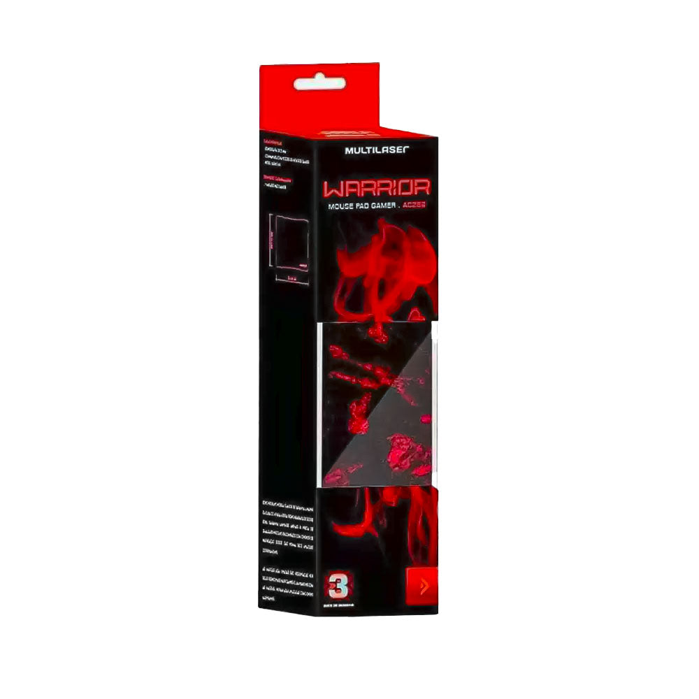 Mousepad Gamer Warrior Vermelho - Ac286 Truedata