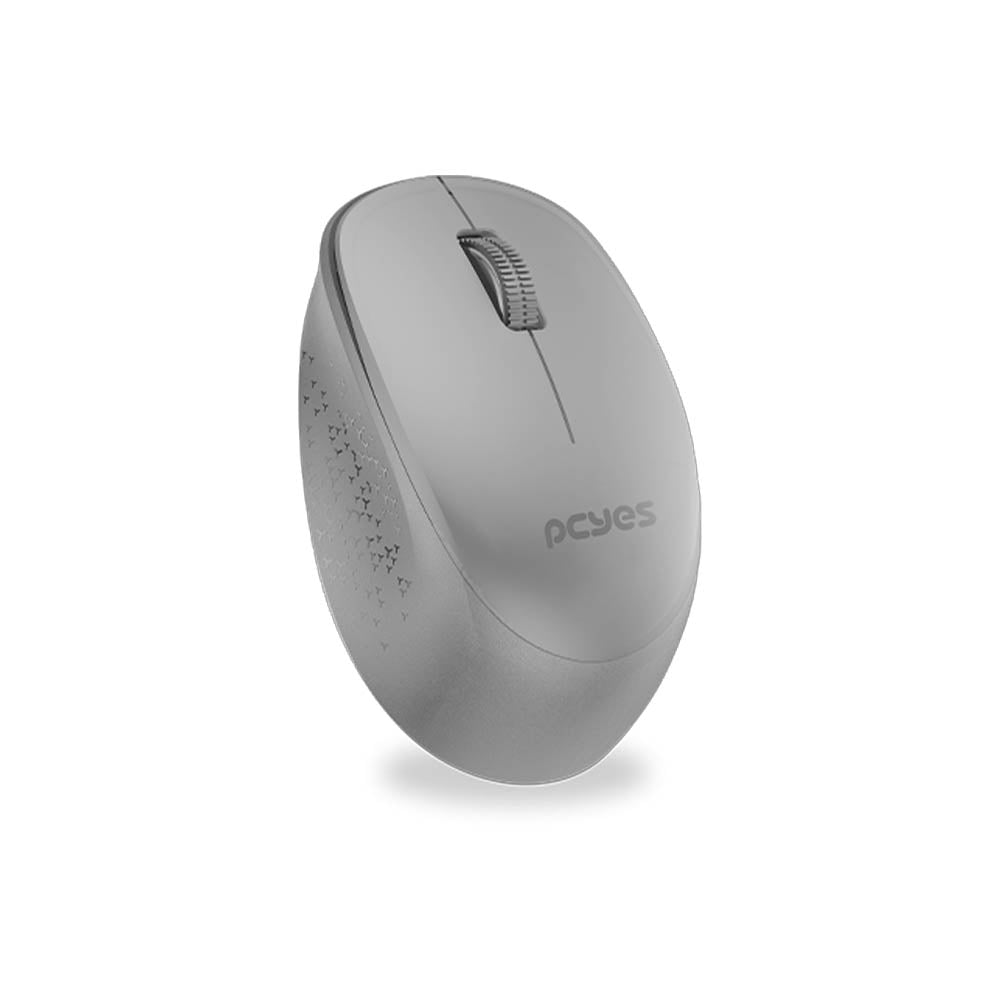 Mouse Sem Fio PCYes Mover Silent Click 1600 Dpi - Cinza