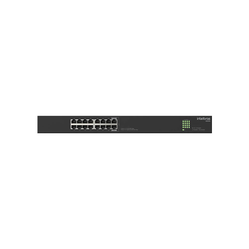 Switch 16 Portas Gigabit 10/100/1000 Mbps Intelbras - S1116G