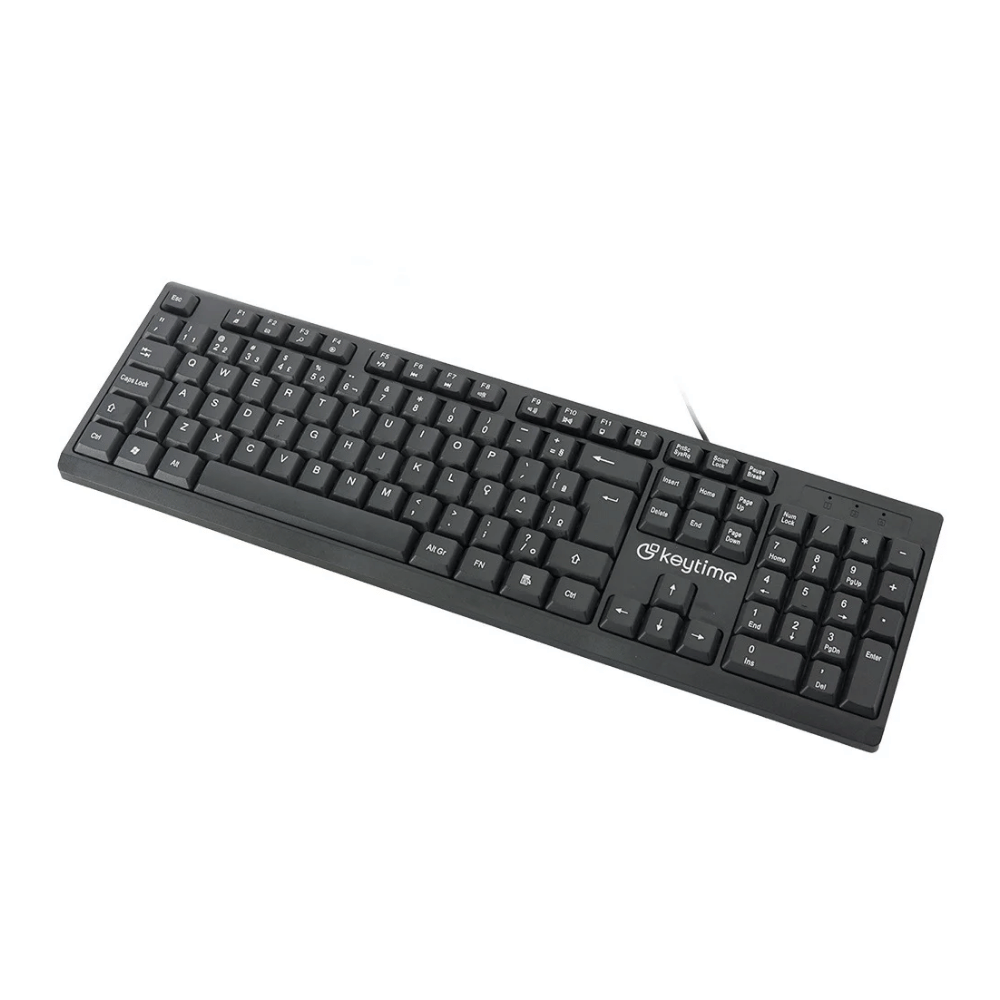 Teclado Usb Abnt2 Keytime Typeflow Preto - KYT00009