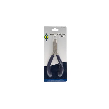 Alicate Mini Bico Meia Cana Curvo 6" Cabo Emborrachado Brasfort - 7814289186