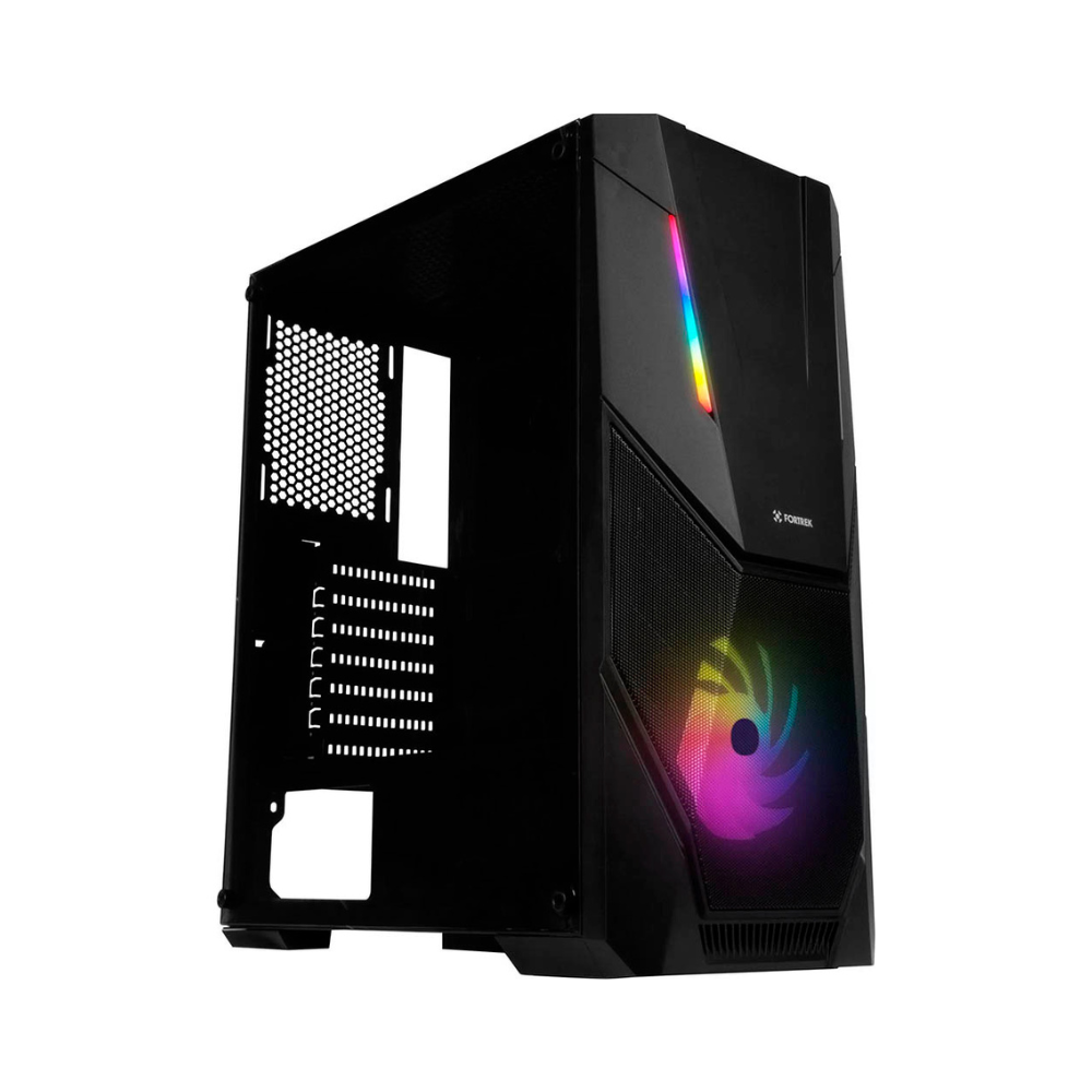 Gabinete Gamer Fortrek Mid Tower Black Hawk Rgb Com lateral em Acrilico - Pn 70570