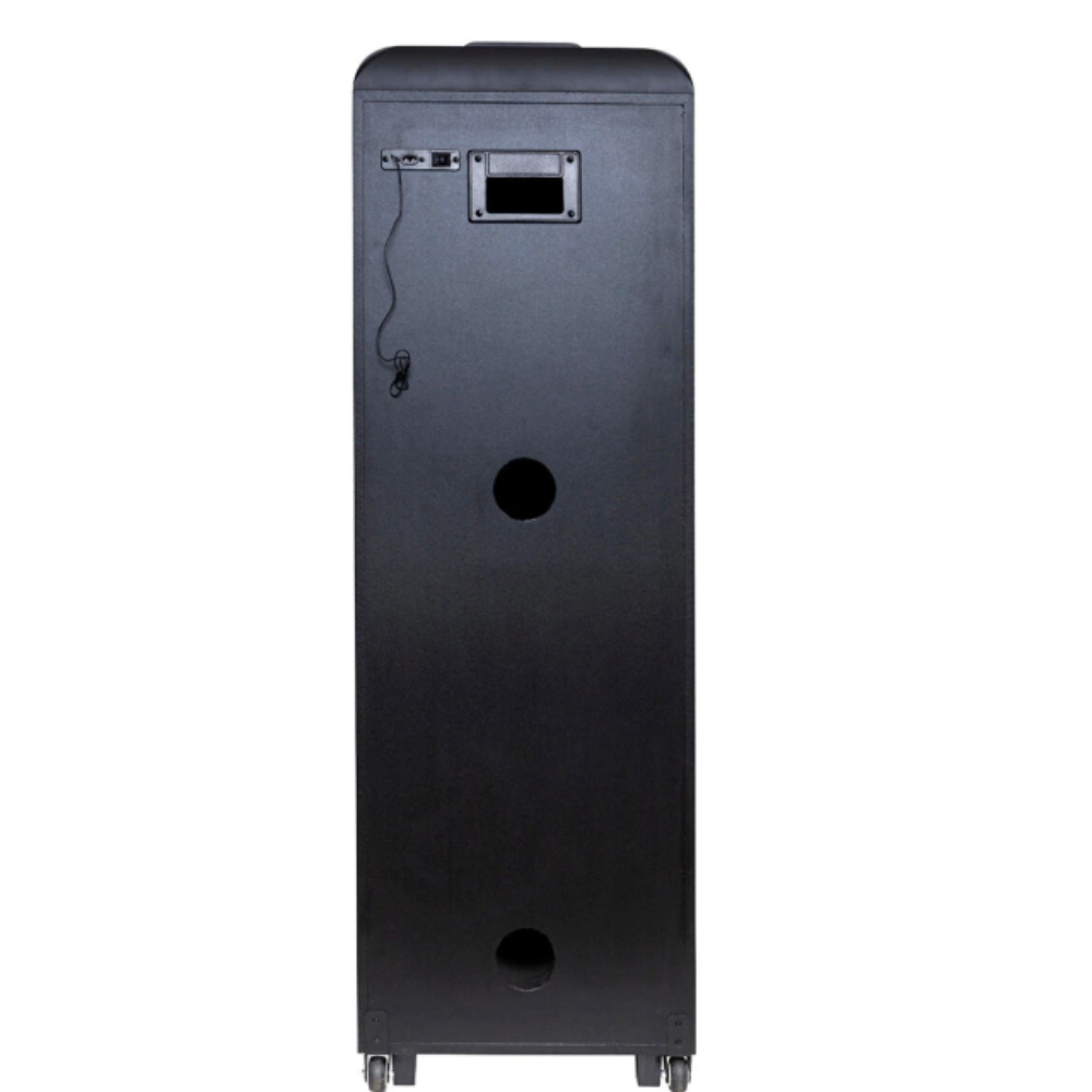 Caixa De Som Bluetooth Polyvox Torre Amplificada 2500W TWS  Led Preta - XT-2212T
