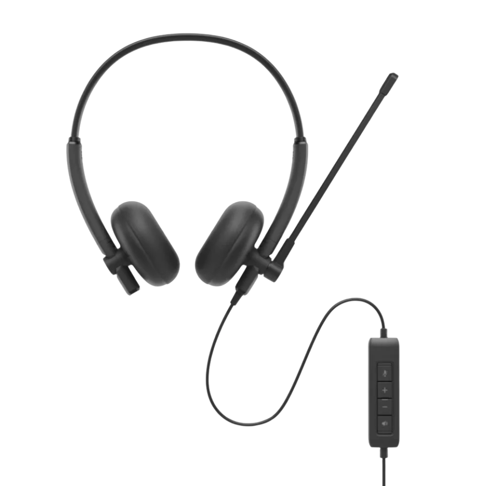 Headset Dell Usb Preto WH125 - 520-BBLM
