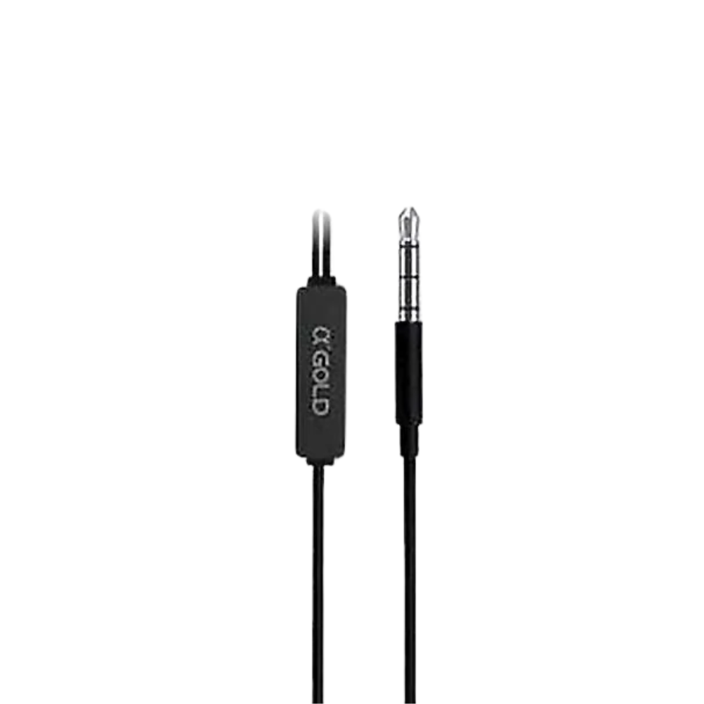 Fone De Ouvido aGold P3 Com Microfone Preto - FN-A80
