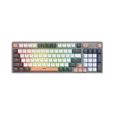 Teclado Gamer Mecanico Fantech Usb Bluetooth Wireless Atom Pro96 RGB Saturn - MK914