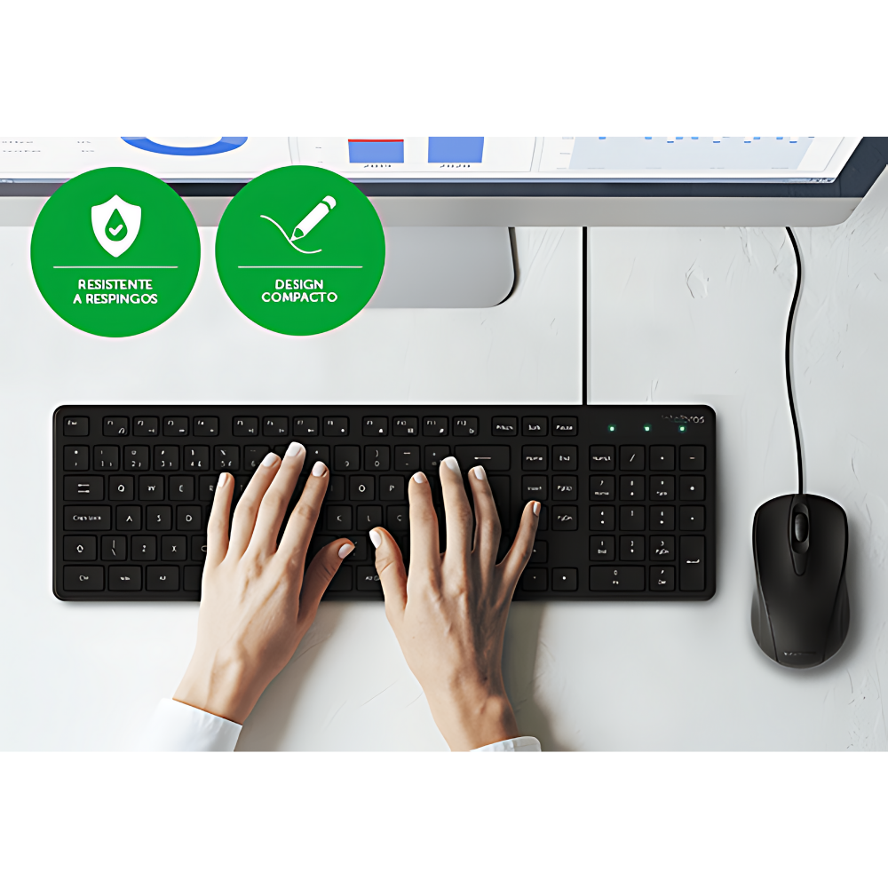 Kit Teclado E Mouse Com Fio Intelbras CCI20 - 4294100