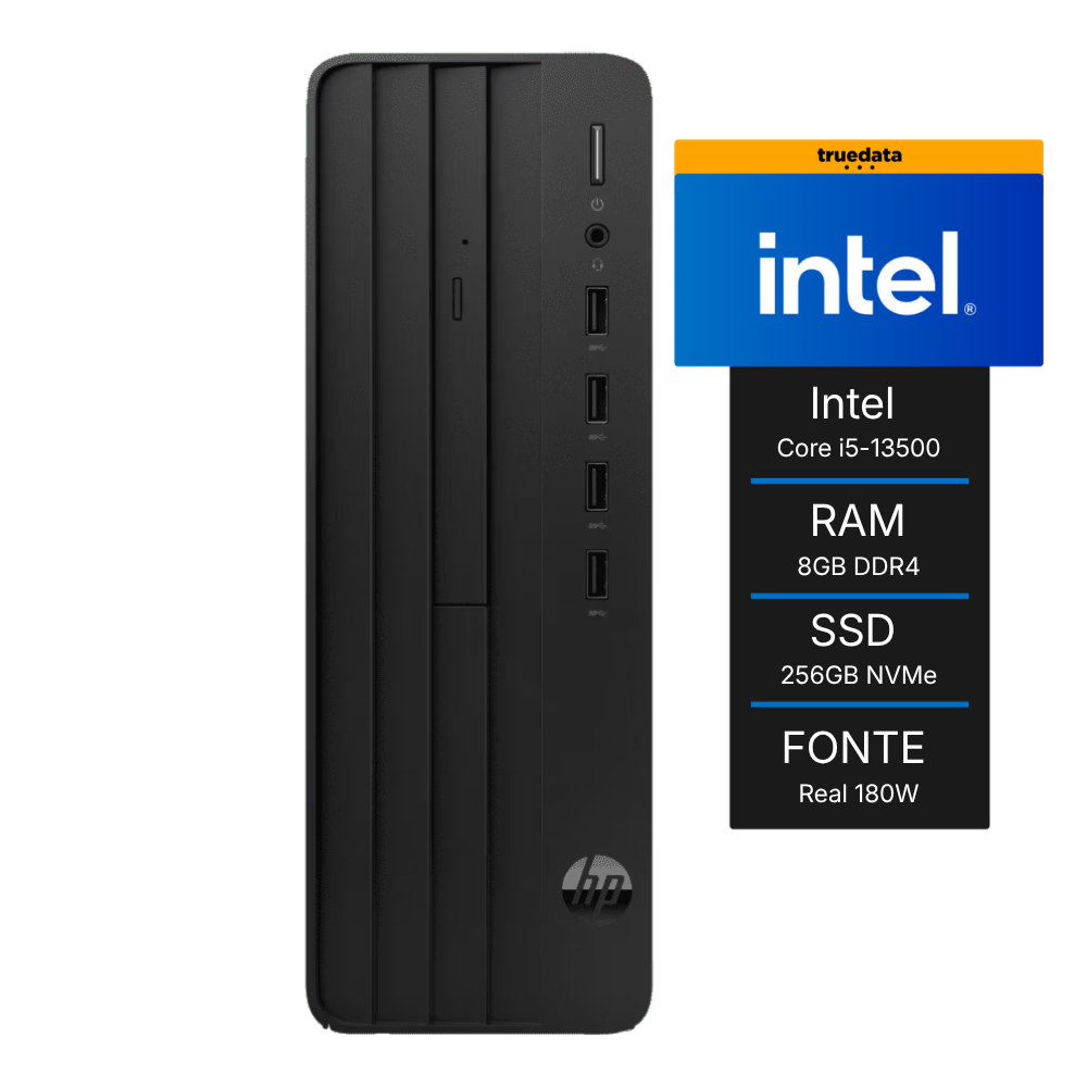 Computador Desktop Hp 280 G9 SFF Core I5-13500 8gb 256gb Ssd Win11 Pro C/ Teclado e Mouse - A06CVLT#AK4