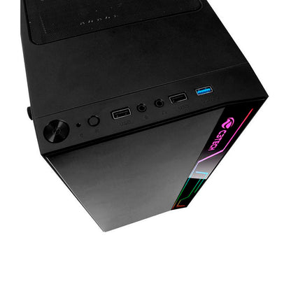 Gabinete Gamer C3Tech Mid Tower Rgb Com lateral acrílico - MT-G400BK