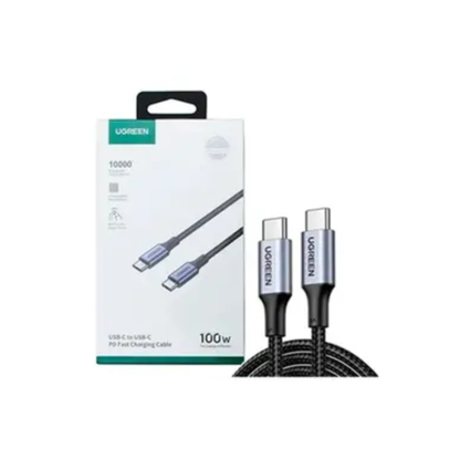 Cabo de Dados Usb Tipo C UGreen 100W 5A 2Mts Preto - US316