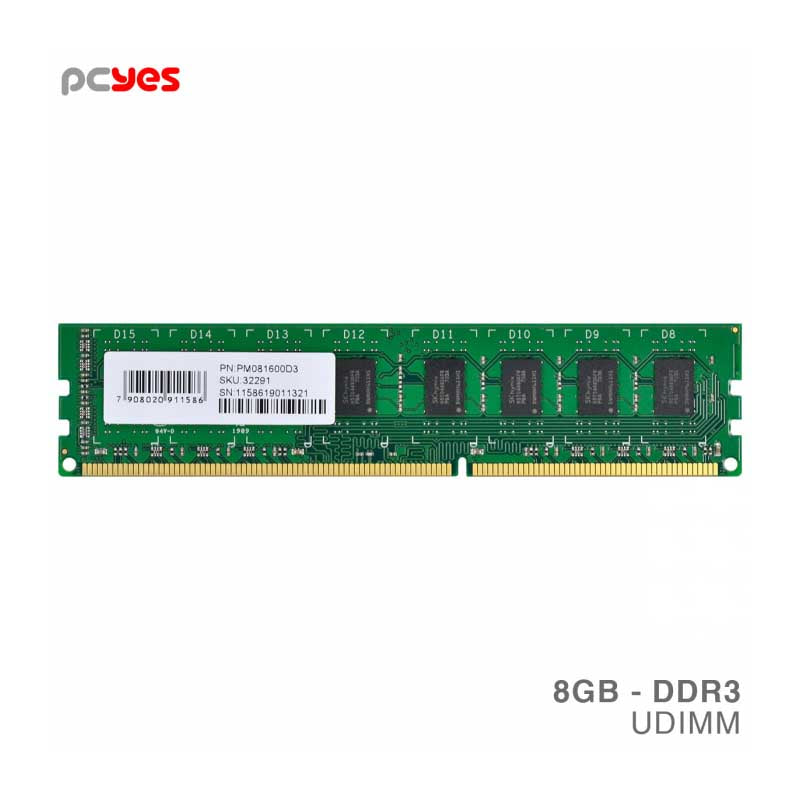 Memoria para Desktop DDR3 8gb 1600Mhz PCYes PM081600D3