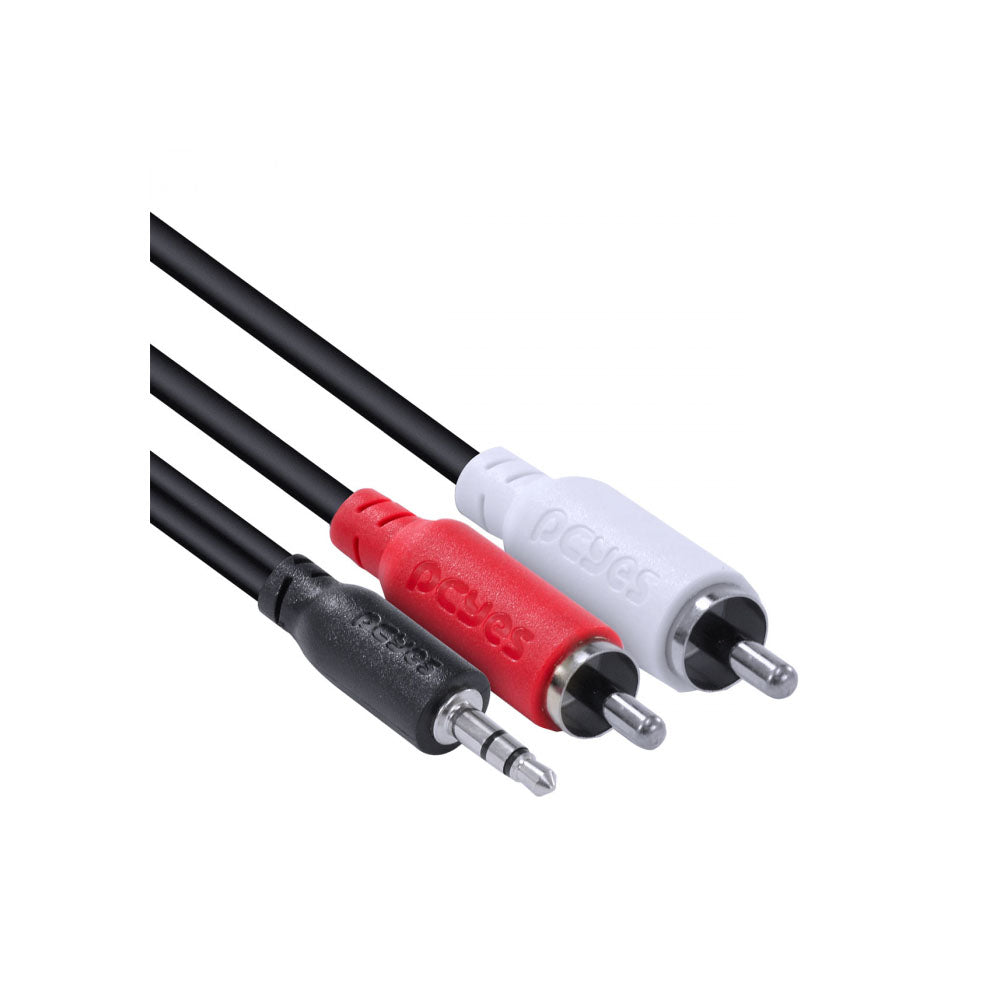 Cabo de Áudio RCA Macho Para P2 3.5mm 2m PcYes - P2R35-2