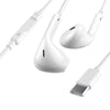 Fone De Ouvido USB Tipo C com Microfone aGold Branco - FN-A77
