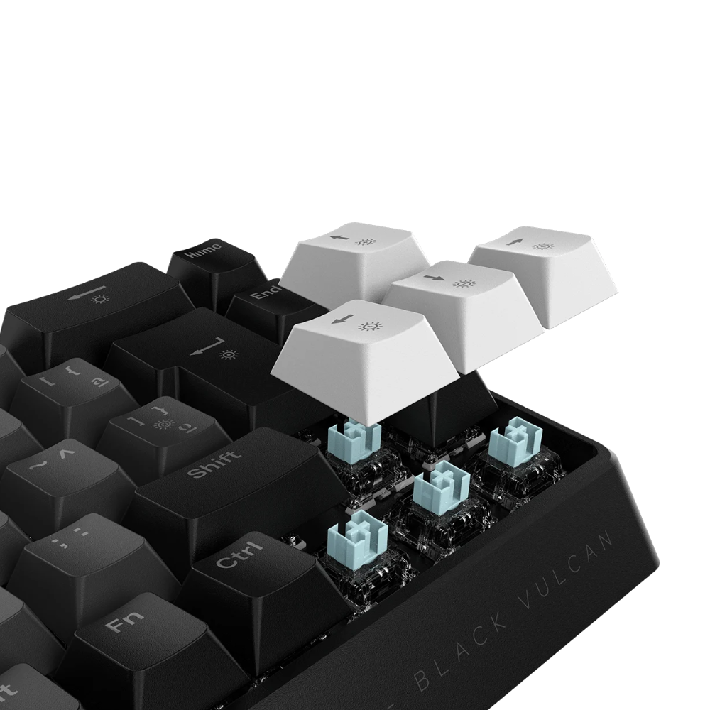 Teclado Gamer Mecanico Magnetico PCYes Gamma Black Vulcan 8000Hz Usb Led Rgb - PMGMBV