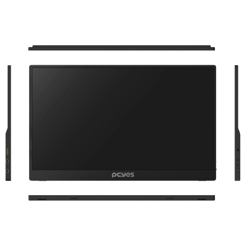 Monitor Portatil Led 15.6" Pols PCYes Quartzo Q15F Full HD IPS 60Hz 5Ms Hdmi Usb Tipo C Preto - PMPQ15F60BV