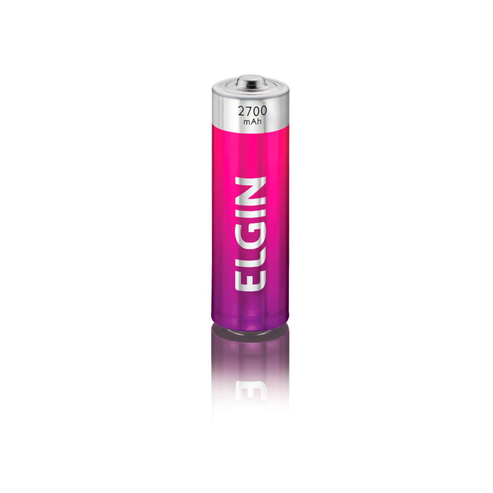 Pilha Recarregável AA 2700mah Elgin (Blister C/ 2 Pilhas) - 82174