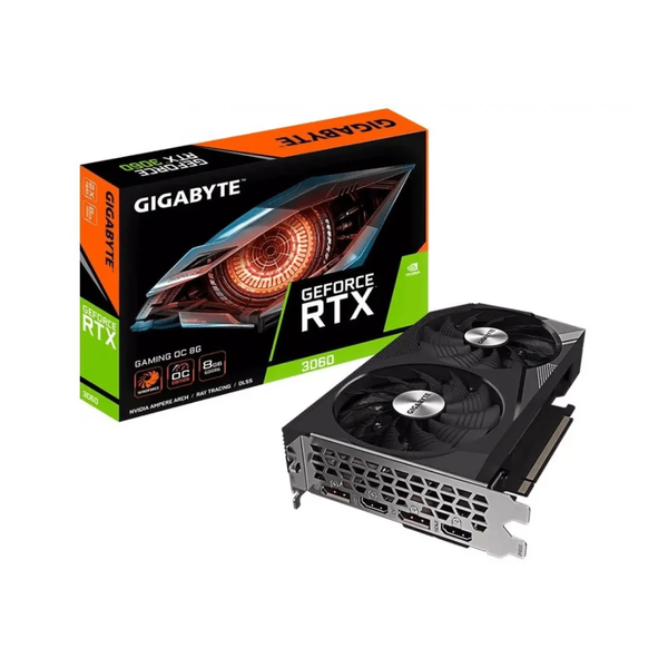 Placa De Video 8Gb RTX 3060 Gddr6 Gigabyte Geforce 128bits 2x Displayport 2x Hdmi  - GV-N3060GAMINGOC-8GD