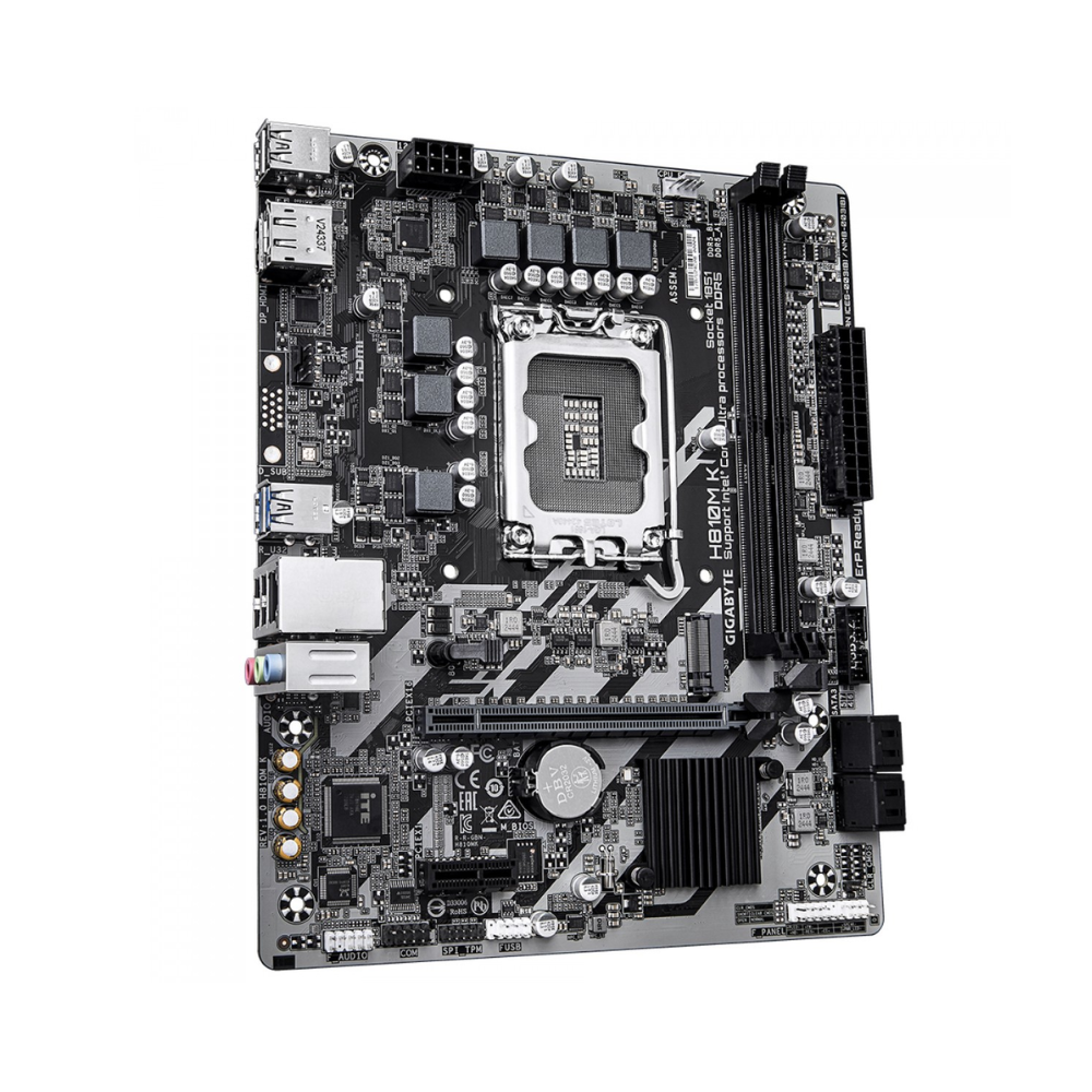 Placa Mae Gigabyte H810M K Ddr5 M-Atx LGA1851 M.2 PCIe 4.0 Hdmi Displayport