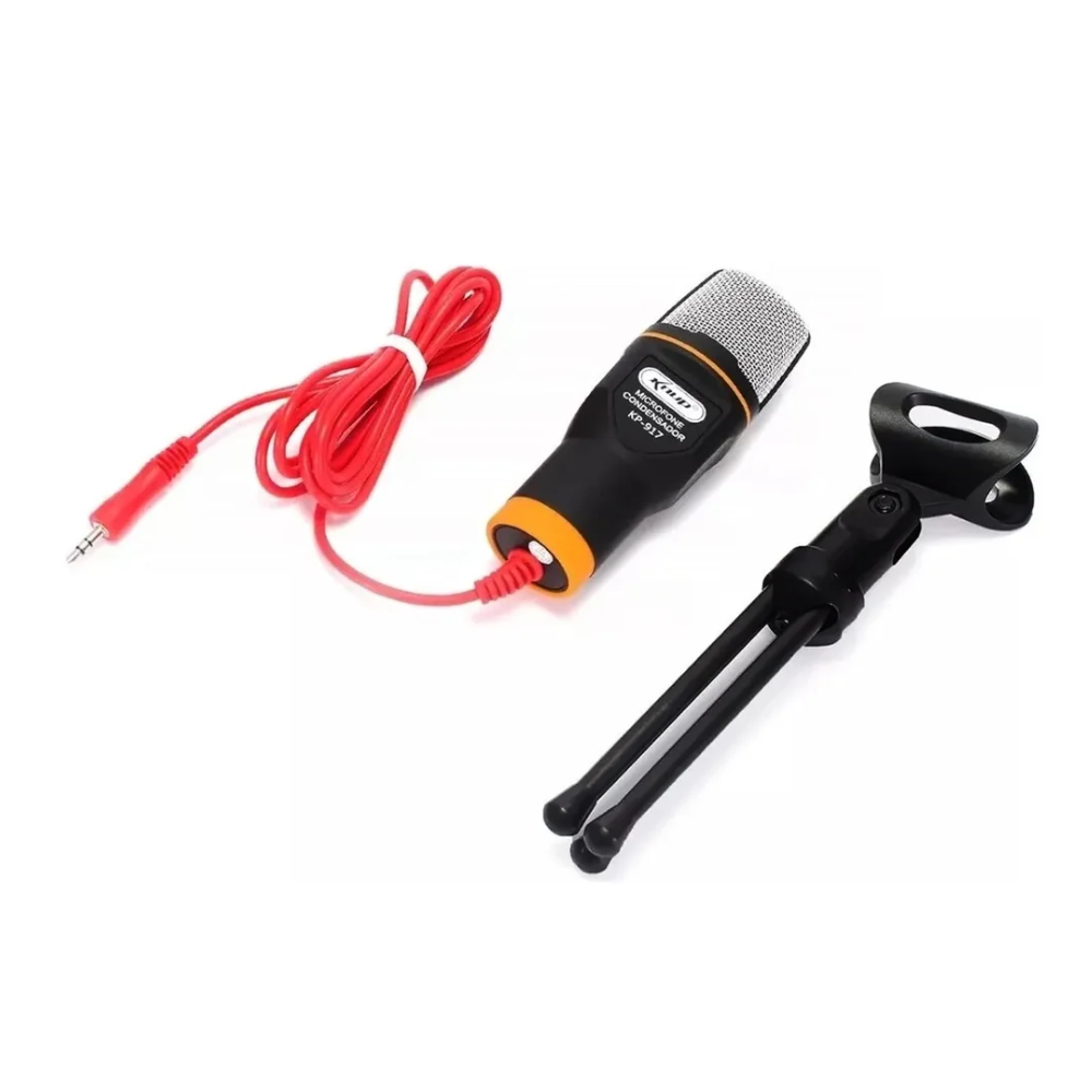 Microfone Condensador Knup P2 C/ Suporte - KP-917