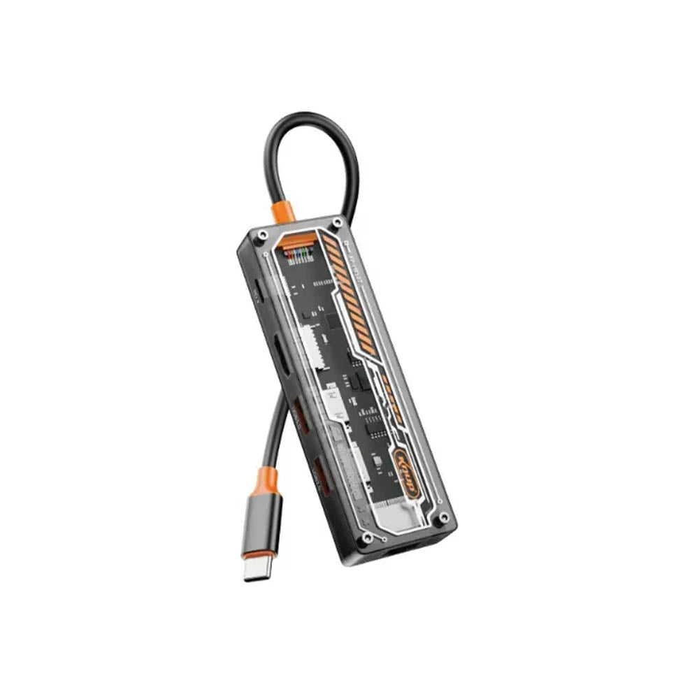 Hub USB Tipo C Multifunção Usb 3.0/2.0 Hdmi Rede Power Delivery Knup - KP-HB507