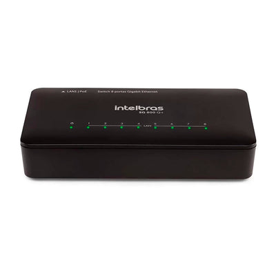 Switch 08 Portas Gigabit 10/100/1000 Mbps Intelbras Sg 800 Q+ - 4760079