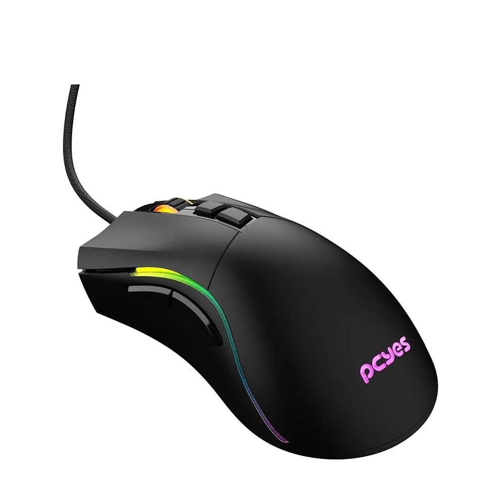 Mouse Gamer PCYes Valus 8 Botoes 12400Dpi RGB Preto - PMGVLBV