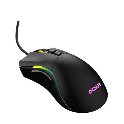 Mouse Gamer PCYes Valus 8 Botoes 12400Dpi RGB Preto - PMGVLBV
