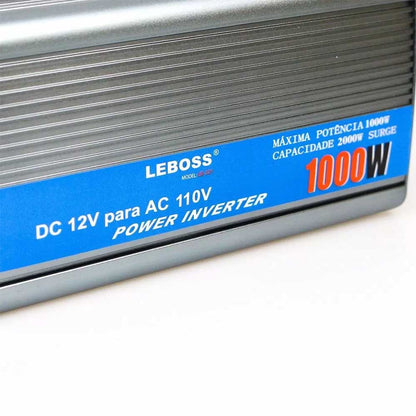 Inversor De Potência 12v Para 110v Veicular 1000w Leboss LB-521 Saida Ac