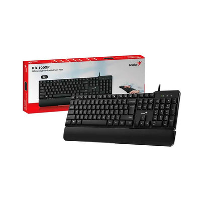 Teclado Usb Genius Kb-100XP C/ Apoio de Pulso Abnt 2 - 31310050411