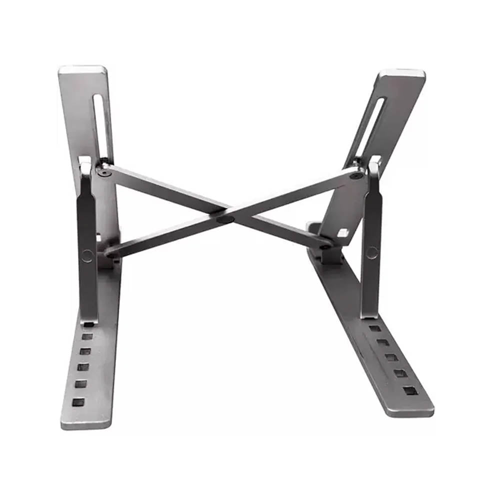 Suporte Retratil Para Notebook Multi Aluminio 6 Niveis de Altura Prata - AC378