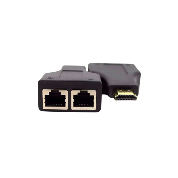 Adaptador Conversor Extensor Hdmi Tomate Via Rj45 Cat5 Cat6 30Mts Full Hd - MTV-703