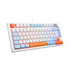 Teclado Gamer Knup C/ 19 Teclas Anti-Ghosting USB RGB ABNT2 Branco - KP-TE140